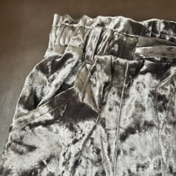 NWOT Mocha Crushed Velvet Velour Very Soft Relaxed Fit Joggers Pants - Picture 7 of 14